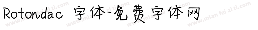 Rotondac 字体字体转换